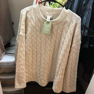 H&M cable knit sweater